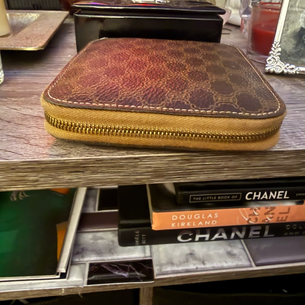 Brown Celine Patterned Small Wallet Pre-Owned Vin… - image 3